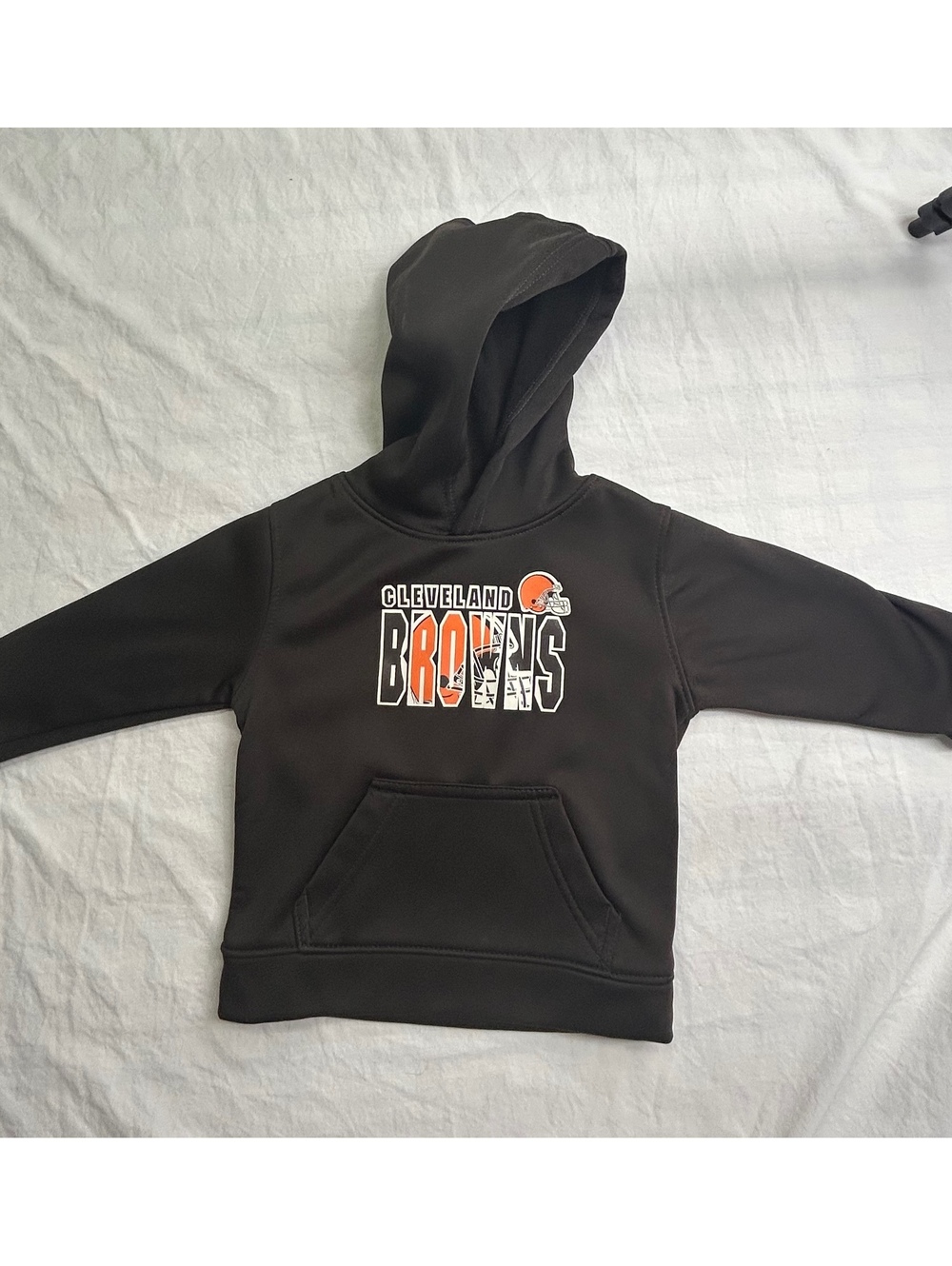 Cleveland Browns Toddler Hoodie 2T NFL Team Apparel Black Pullover